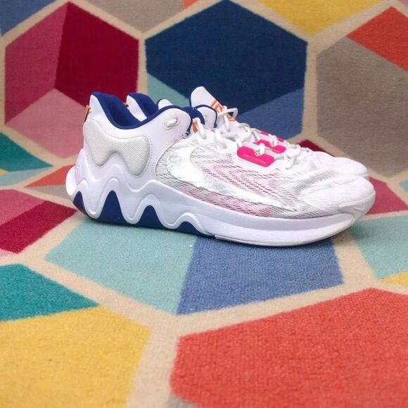 Nike Giannis‎ Immortality 2  (White/Multi-Color-DEEP Roy), Size 16 - Picture 3 of 7